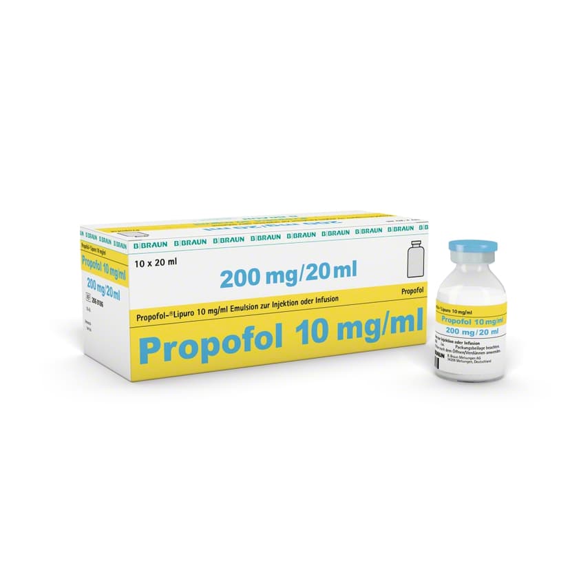 Propofol-Lipuro 10 mg/ml, Vial 20 ml-Emulsion zur Injektion oder Infusion, Vial 20 ml, 2060186, 2062186