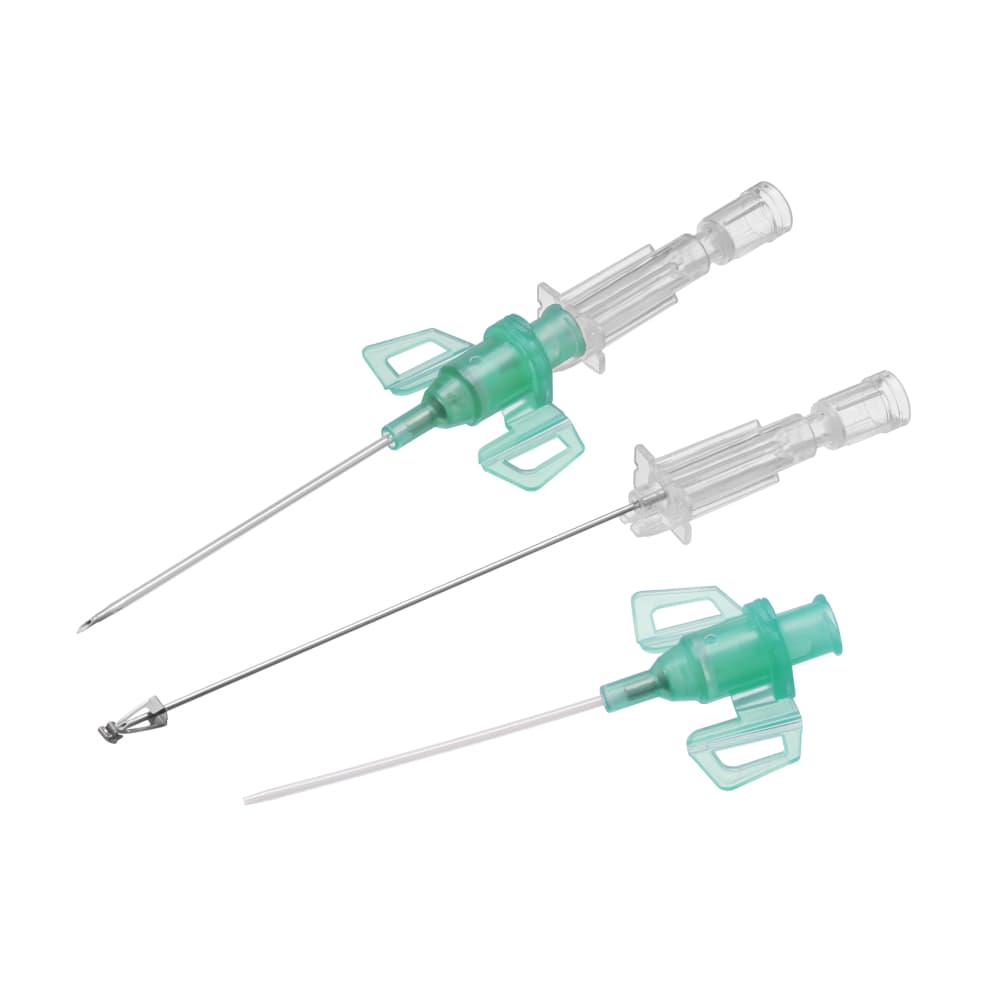 Introcan Safety® 3-Sicherheitsvenenverweilkanüle mit integrierter Membran zur Reduzierung von Blutaustritt, G18