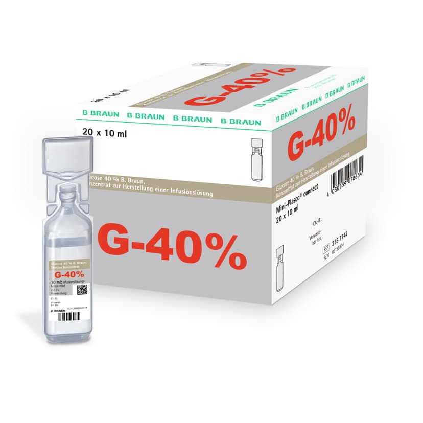 Glucose 40 % B. Braun, MPc 10 ml-Produktbild